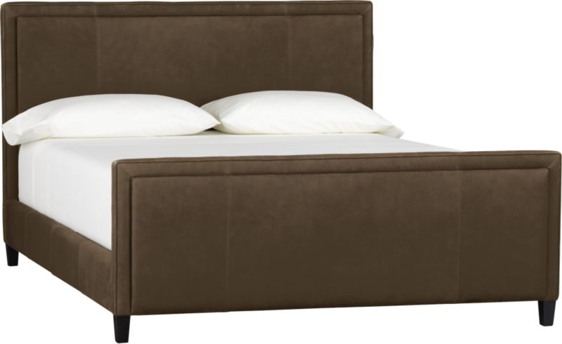 Tanner Leather Queen Bed