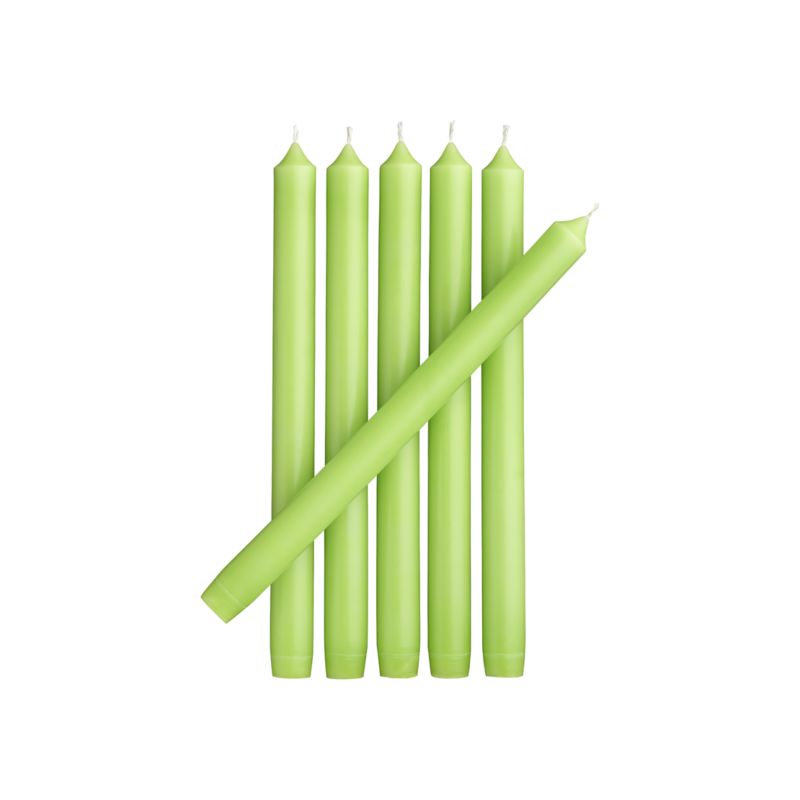 TaperCandle10inGrnS6S12