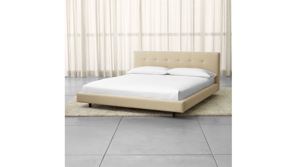 Tate Bed King Size + Reviews Crate and Barrel