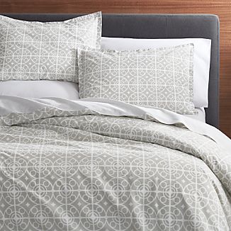 Taza Grey Duvet Covers and Pillow Shams