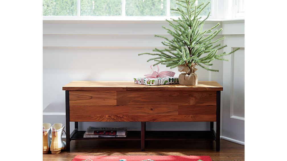 Teca Storage TrunkBench Crate and Barrel