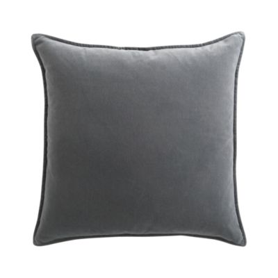 Tempo Velvet Charcoal 20 Pillow