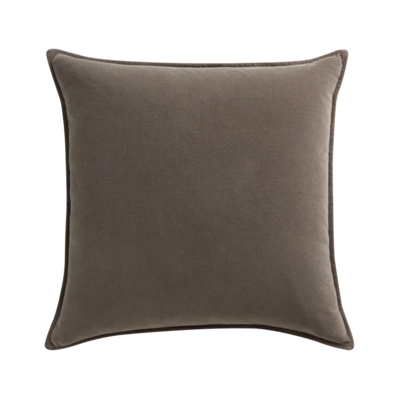 Tempo Velvet Shale 20" sq. Pillow