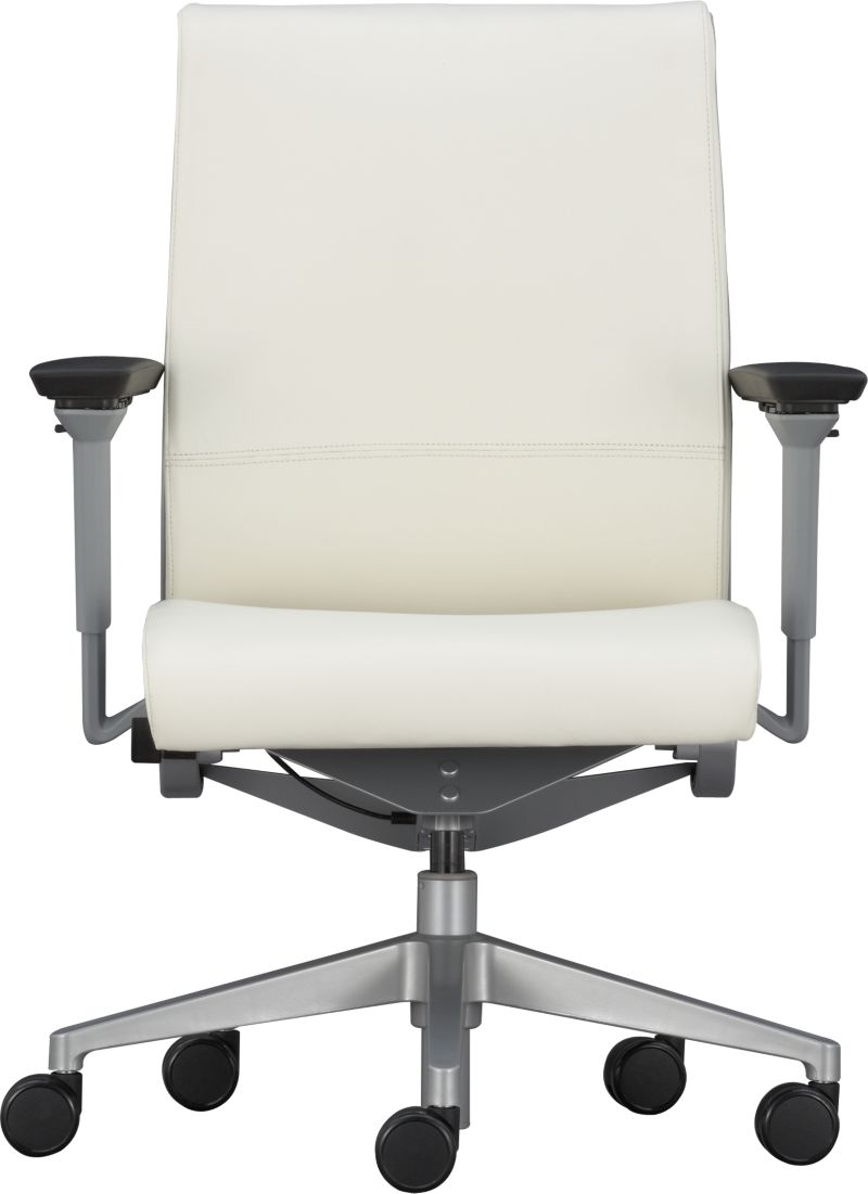 Steelcase Think ® White Leather Office Chair