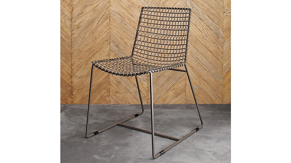 Tig Metal Dining Chair Crate and Barrel