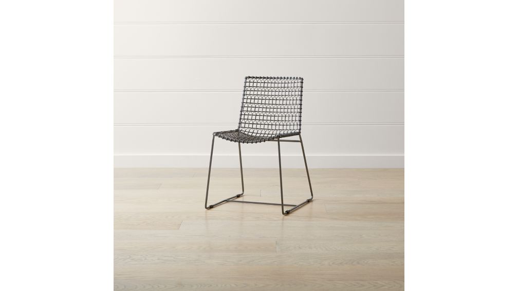 Tig Metal Dining Chair Crate and Barrel