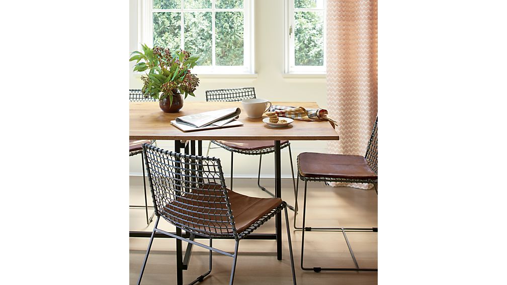 Tig Metal Dining Chair | Crate and Barrel
