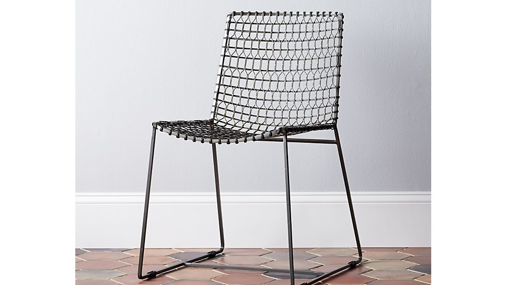 Tig Metal Dining Chair | Crate and Barrel