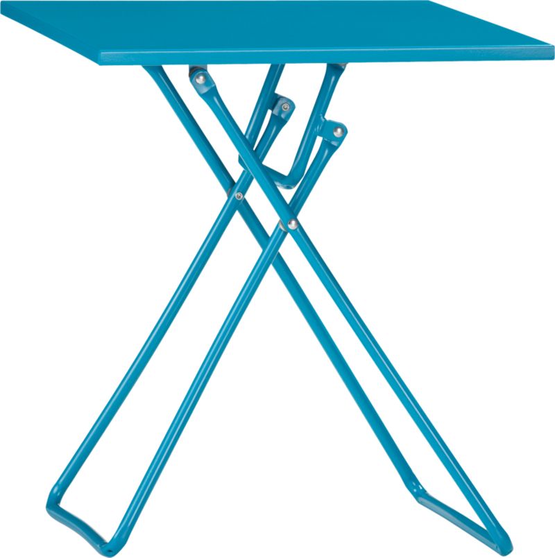 To-Go Turquoise Folding Side Table
