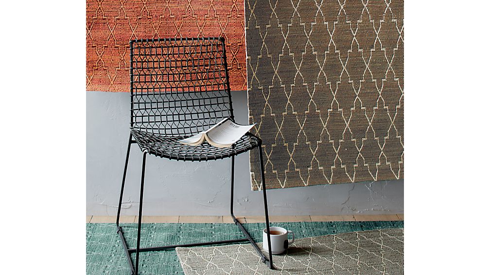 Tig Metal Dining Chair in Dining Chairs Crate and Barrel