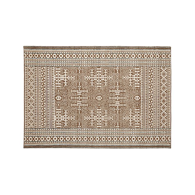 Tolliver Latte 6'x9' Rug Crate and Barrel
