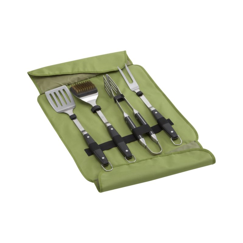 Portable 4-Piece Tool Set in Green Case