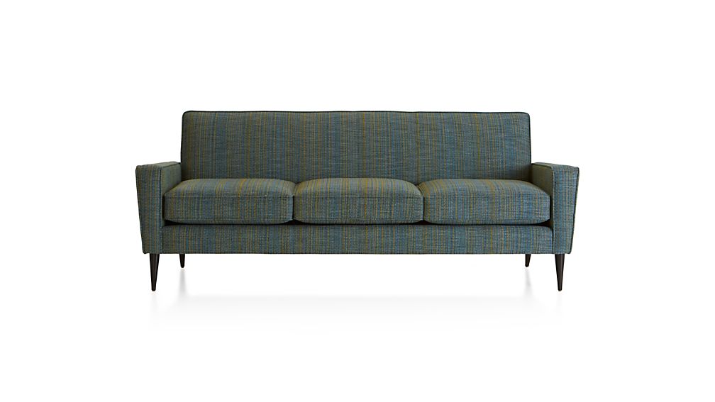 Torino Teal Sofa Crate and Barrel