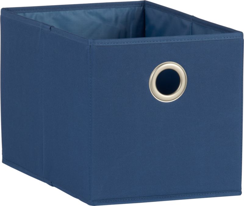 Small Blue Tote with Grommet. 10"Wx15.5"Dx10"H