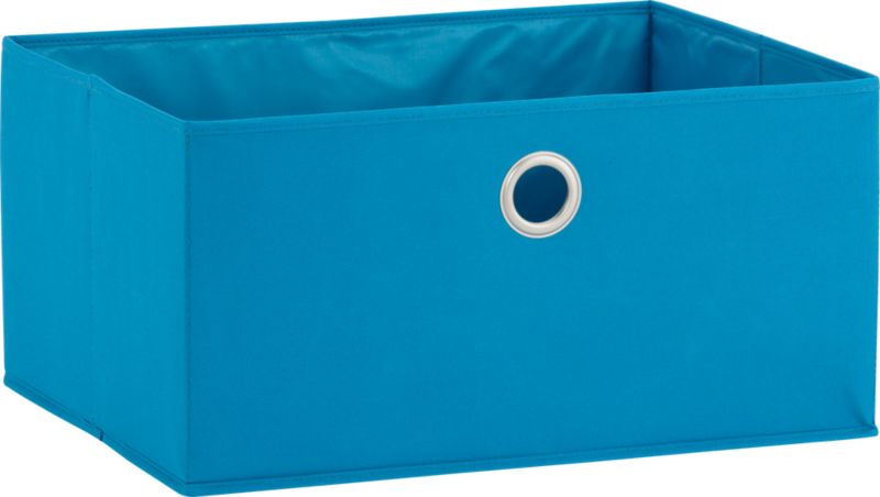 Large Teal Tote with Grommet. 20"Wx15.5"Dx10"H
