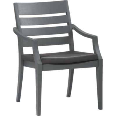 Toulon Dining Chair with Sunbrella® Charcoal Cushion