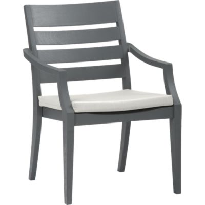 Toulon Dining Chair with Sunbrella® White Sand Cushion