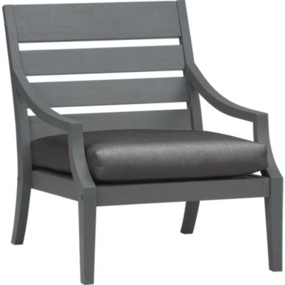 Toulon Lounge Chair with Sunbrella® Charcoal Cushion