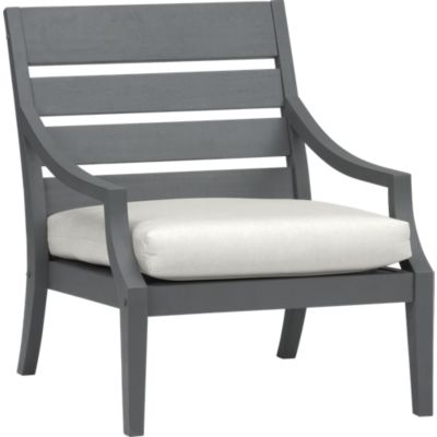 Toulon Lounge Chair with Sunbrella® White Sand Cushion