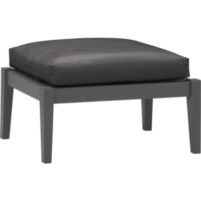 Toulon Ottoman with Sunbrella® Charcoal Cushion
