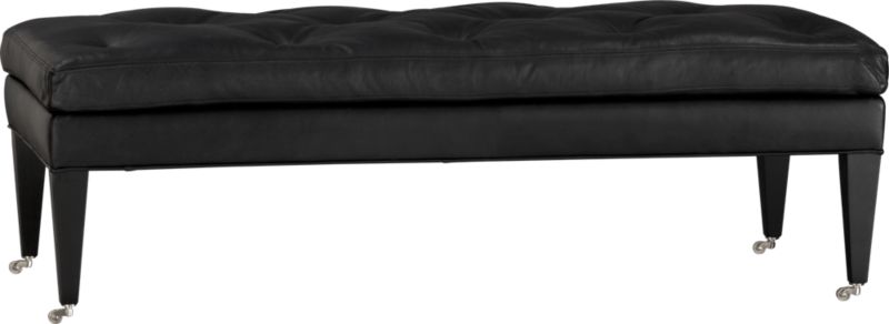 Townsend Leather Ottoman