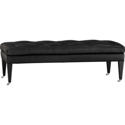 Townsend Leather Ottoman