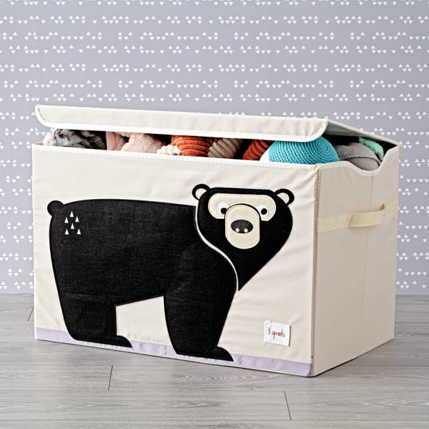 3 Sprouts Bear Toy Chest + Reviews Crate and Barrel