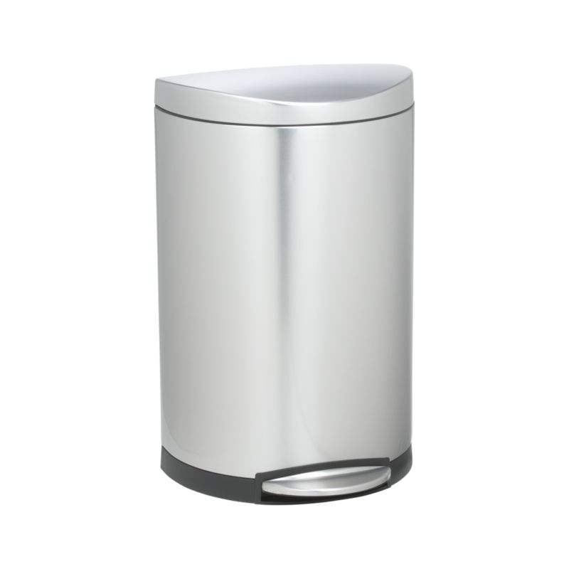 simplehuman® 10.5-Gallon Deluxe Semi-Round Trash Can
