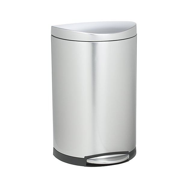 simplehuman ® 40Liter/10.5Gallon Deluxe SemiRound Trash Can Crate