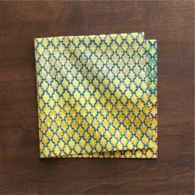 Trellis Yellow Napkin
