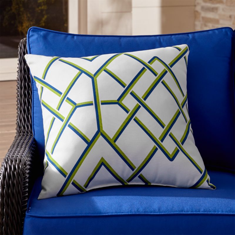 Trellis 20" Sq. Outdoor Pillow Crate and Barrel