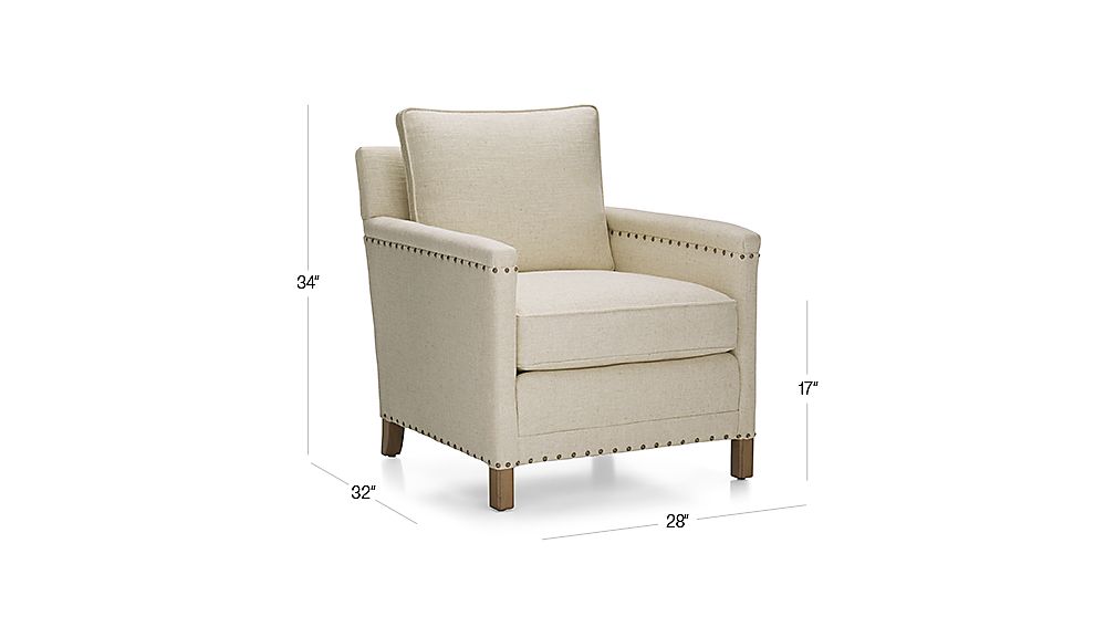 Trevor Nailhead Chair Crate and Barrel