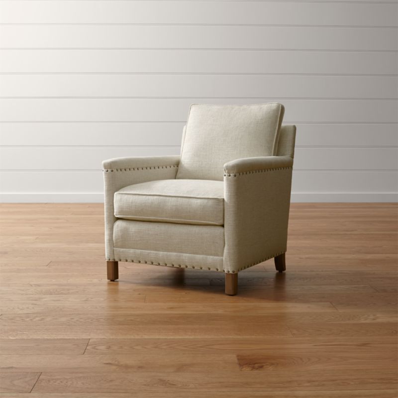 Trevor Nailhead Chair Crate and Barrel
