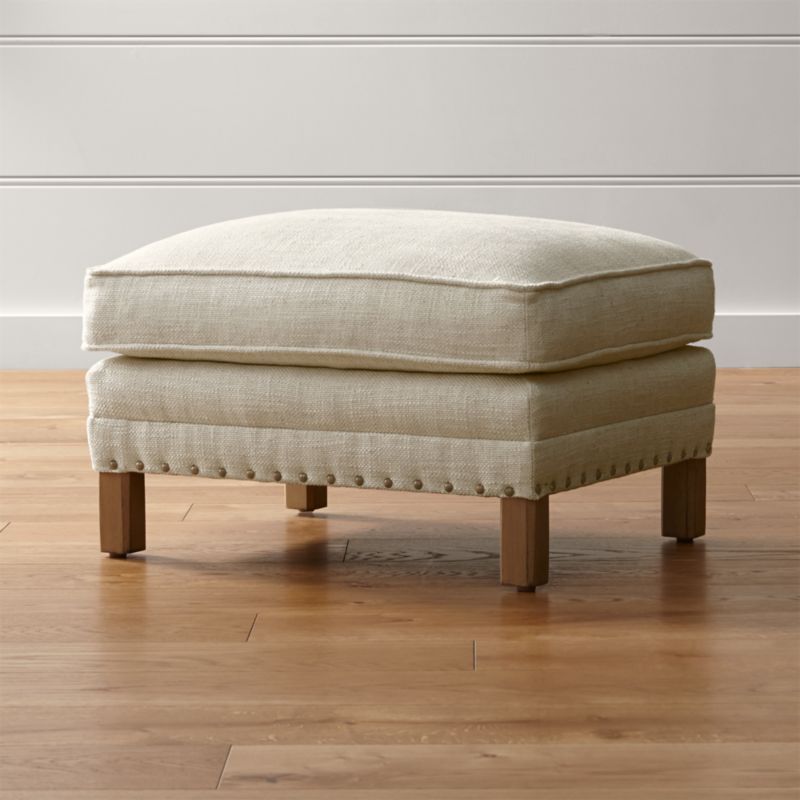 Trevor Ottoman Gibson Oatmeal Crate and Barrel