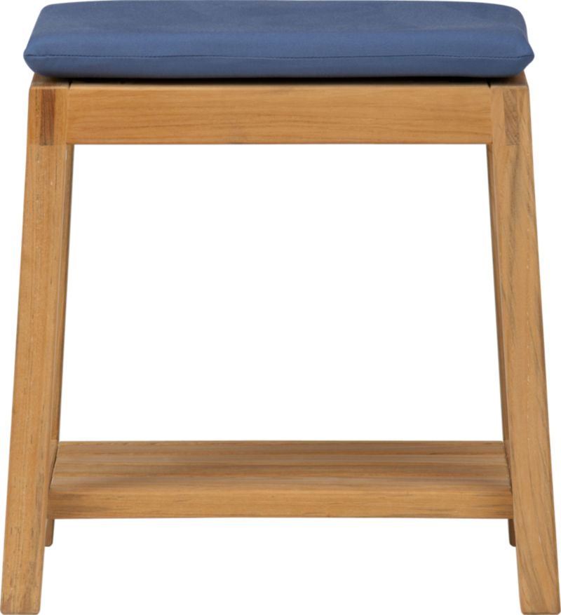 Trovata Side Table-Stool with Sunbrella® Sapphire Cushion