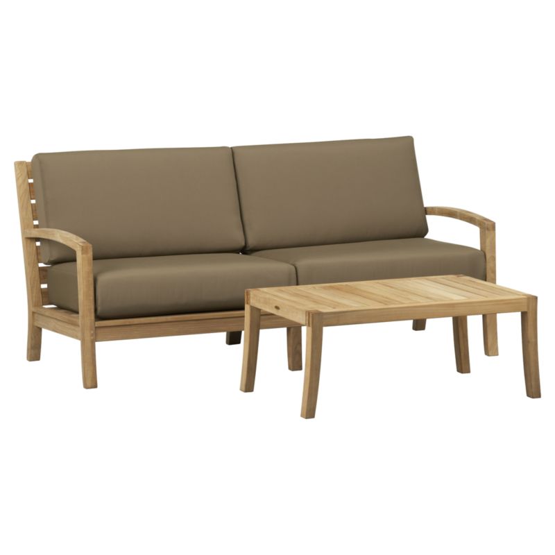 The Trovata teak collection