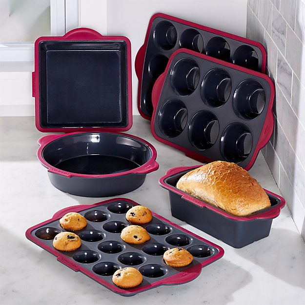 Trudeau 6Piece Silicone Bakeware Set Crate and Barrel