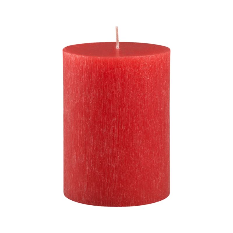 Tupelo Red 3"x4" Pillar Candle