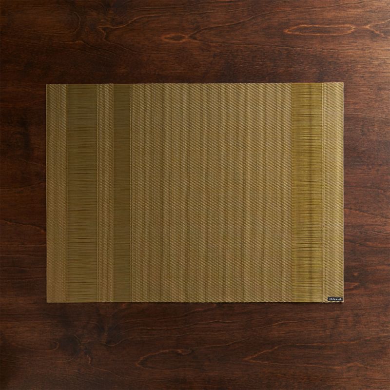 Chilewich ® Tuxedo Gold Vinyl Placemat Crate and Barrel