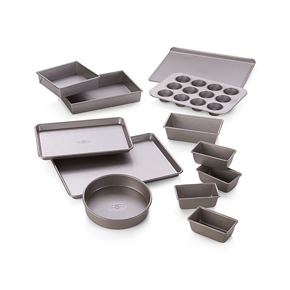 USA Pan 12Piece Set in Bakeware Crate and Barrel