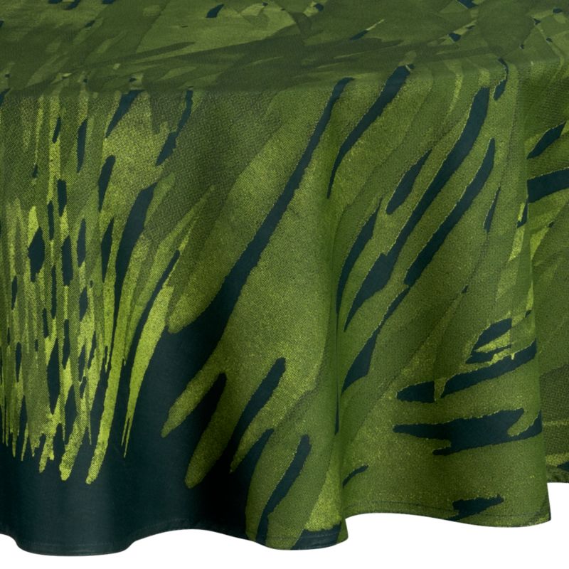 Marimekko Ulappa Green 72" Round Tablecloth