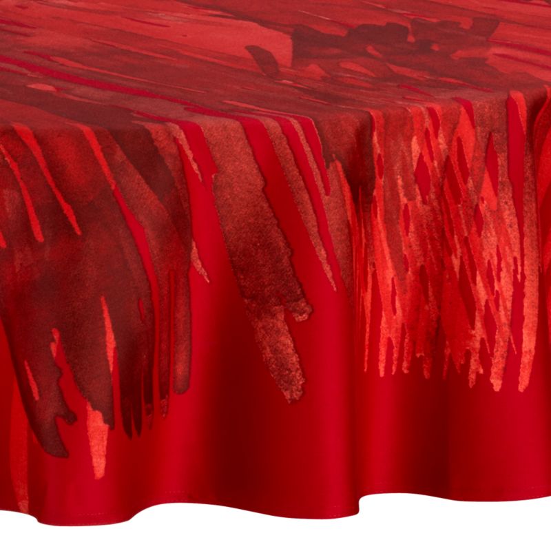 Marimekko Ulappa Red 72" Round Tablecloth