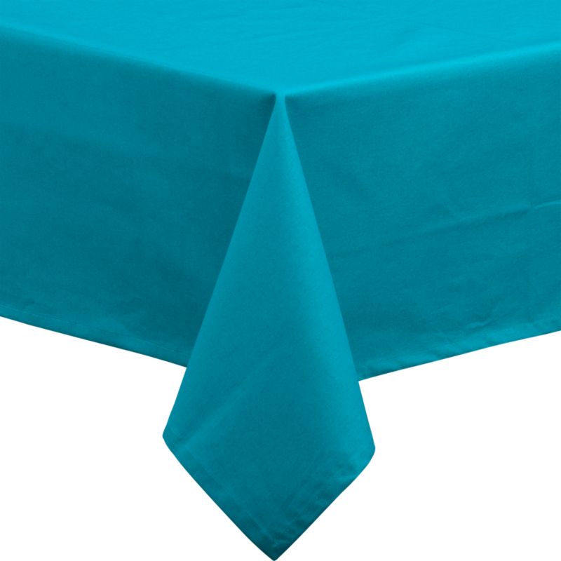 Rectangular Teal 54"x93" Umbrella Tablecloth