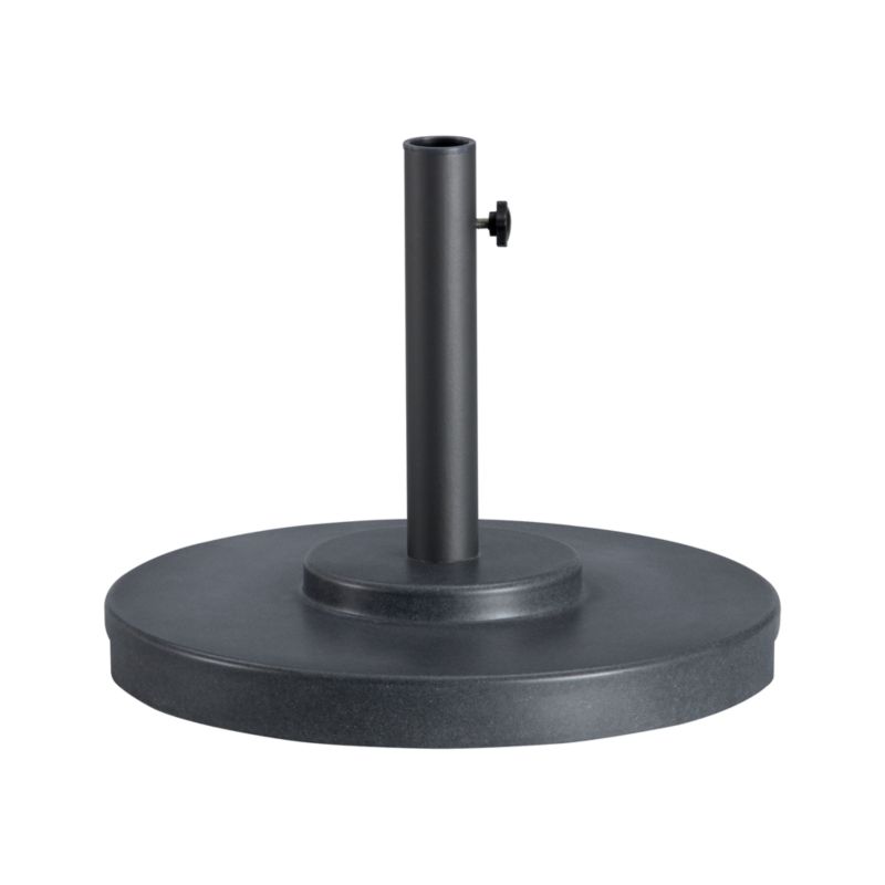 Small Poly Resin Umbrella Stand. Charcoal finish. 40 lbs. (1.75"dia. shaft for 1.5"dia. pole);