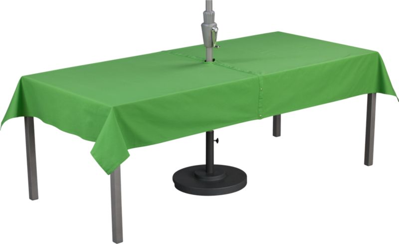 Green Rectangular Umbrella Tablecloth