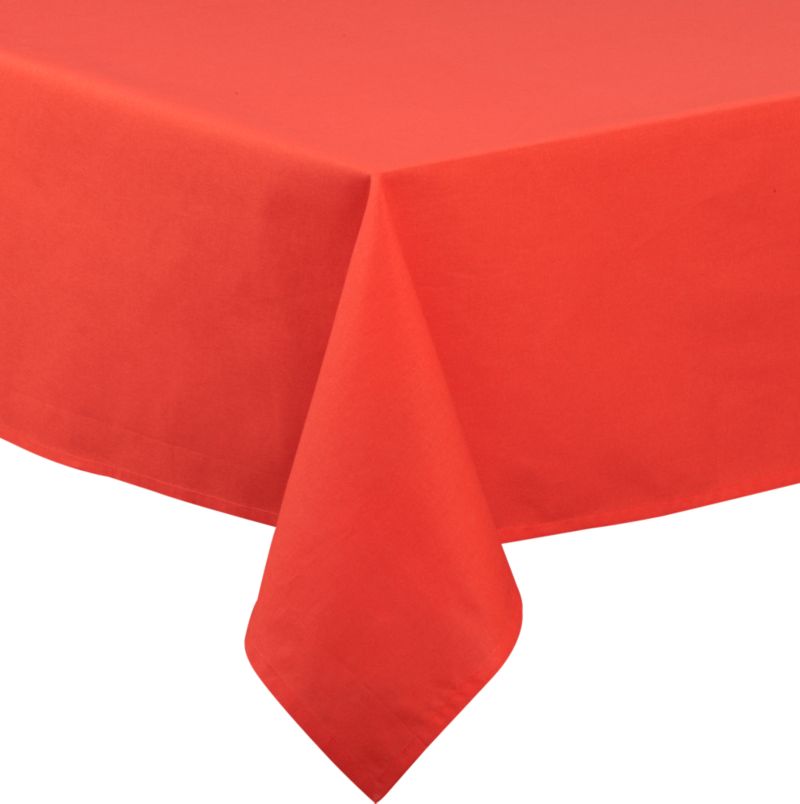 Orange Rectangular Umbrella Tablecloth