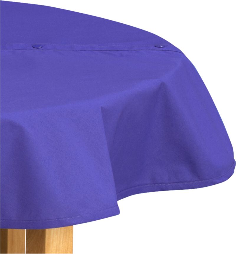 Blue Round Umbrella Tablecloth