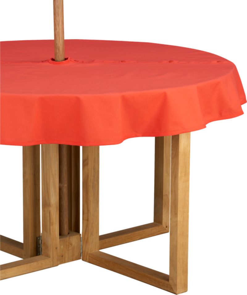 Orange Round Umbrella Tablecloth