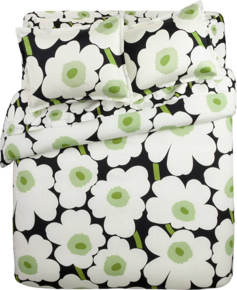 Marimekko Unikko Black Bed Linens