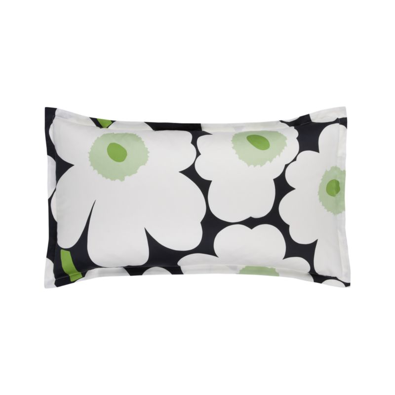 Marimekko Unikko Black King Sham